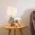 现代简约客厅创意个性台灯 木制台灯卡通儿童阅读灯书桌创意实木台灯(橡木 按钮开关)第4张高清大图