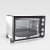 海氏（Hauswirt）电烤箱 HO-25SF 25L家用不锈钢电烤箱 3D热风循环 旋转烤叉 低温发酵第3张高清大图