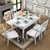 美姿蓝 餐桌 美式实木餐桌 餐桌椅组合 美式餐厅家具 餐厅桌椅套装(白色 单桌)第3张高清大图