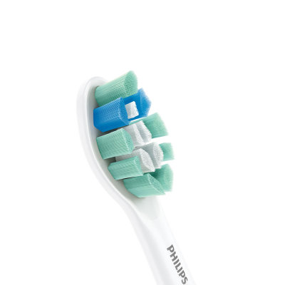 飞利刷头浦牙菌斑防御型1支装 HX9021/67(9021/05升级款)适配HX6730 HX6761 HX6856(Sonicare C2 Optimal牙菌斑抵御型牙刷头，1支装，白色 牙菌斑预防型)