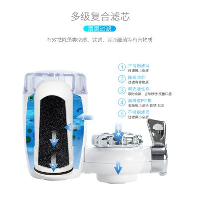 净水器水龙头家用厨房自来水过滤器台式前置净水机CW120K(白色（请修改）)