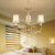 欧菲玛丽 全铜吊灯欧式餐厅客厅卧室复式楼别墅奢华LED灯具(白色光源 3头餐厅55*43CM)第2张高清大图