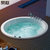 嵌入式亚克力浴缸欧式圆形家装贵妃出口浴缸1.2 1.3 1.4 1.5 1.8米761第3张高清大图