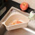 厨房水槽三角沥水篮吸盘式洗菜盆过滤水置物架洗碗池抹布收纳挂篮(升级款-米色)第2张高清大图