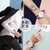 IIKTWOK简约时尚男士手表 超薄防水情侣对表女表 学生手表尼龙带女士手表(蓝白红-男款 织布)第4张高清大图