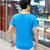 帛莱尼(bolainy)夏季新款男士短袖T恤韩版圆领修身纯棉短T时尚印花半袖B1538(灰色 M)第2张高清大图