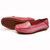 AICCO  春季新款牛皮豆豆鞋子舒适透气女鞋平底鞋夏季单鞋鞋子139-1(梅红 39)第3张高清大图