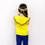 2019春季新款女童T恤衫 韩版荷叶边喇叭袖纯棉打底衫(100 黄色)第3张高清大图
