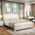 皮耐迪 卧室家具 新中式床 1.8米实木床(胡桃色 床+床头柜*2)第4张高清大图