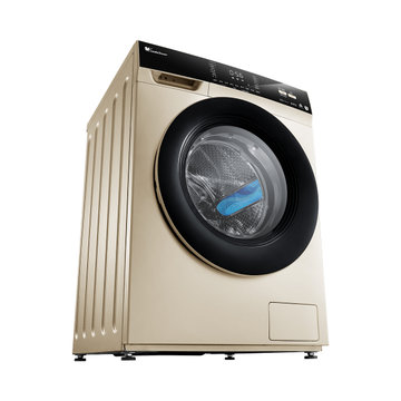小天鹅8公斤KG变频滚筒全自动洗衣机家用洗烘干一体机TD80V62ADG5(金色 8公斤)