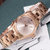 天梭(TISSOT)手表海浪系列瑞士石英女表 时尚潮流优雅女士腕表精钢表带(金色)第2张高清大图