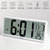 汉时时尚大屏电子时钟家用卧室日历数字挂钟客厅简约静音座钟HA88(白色)第2张高清大图