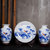 景德镇陶瓷器三件套小花瓶现代中式客厅电视柜插花工艺品装饰摆件(富贵牡丹)第2张高清大图
