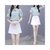 茵椒露肩连衣裙两女装2021年新款小个子短裙气质衬衫套装裙子2726(桔色 L)第3张高清大图