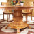 乔林曼兰 餐桌  现代中式旋转餐桌椅组合套装(1.3m海棠色 一桌6椅)第4张高清大图