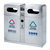 南方新品 和畅户外垃圾桶分类环保垃圾桶室外垃圾箱小区垃圾筒公用可回收果皮桶 GPX-235(gpx-235不锈钢)第5张高清大图