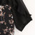 领米时尚 2017夏季女装新款大码显瘦荷叶边短袖雪纺连衣裙C7568(黑色 XXL)第5张高清大图