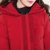 烟花烫MS2017秋冬新款女装气质宽松微喇袖显瘦中长羽绒服 海渺(红色 S)第4张高清大图