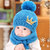 秋冬婴儿帽子围脖围巾套装1-2岁毛线帽男女宝宝帽子0-3-6-12个月(红色)第4张高清大图
