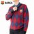 巴塞罗那俱乐部商品丨巴萨新款冬季加厚V领梅西足球宽松学院毛衣(花色)第2张高清大图