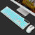 惠普机械键盘鼠标套装青轴黑轴茶轴红轴电竞游戏吃鸡电脑有线键鼠(白色蓝光黑轴+白色宏鼠标 GM200)第5张高清大图