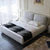 乔林曼兰 现代简约 时尚布床(卡其色 1.8×2m床+乳胶床垫)第2张高清大图