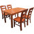 实木餐桌椅组合现代简约经济型饭桌家用橡胶木长方形一桌四椅六椅(CZ169+YZ394一桌四椅 默认)第5张高清大图