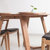 天米 TIMI 北欧白橡实木餐桌椅 1.4米餐厅家具 现代简约创意饭桌组合(原木色 1.4米餐桌+4把绿色PU凳面Z椅)第4张高清大图