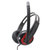 硕美科 声籁(Salar) A584 头戴式时尚电脑游戏耳机 带麦克风 线控(黑红)第5张高清大图