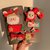 韩国网红公主圣诞节发夹饰品小女孩圣诞老人可爱卡通发卡儿童发饰(6#圣诞鹿角5件套 默认版本)第3张高清大图