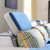 A家 家具沙发 布艺沙发 现代简约大小户型沙发 客厅家具(蓝色 双+中+边几+左贵妃)第4张高清大图