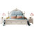 卡富丹 美式床欧式床公主床描金蓝色床1.8双人主卧床MC16L(1.8米床垫（棕垫）)第5张高清大图