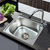 不锈钢水槽单槽套餐小单槽带支架 厨房洗菜盆碗 池 手盆 单盘包邮(37X32套餐一)第5张高清大图
