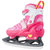 动感冰刀鞋 冰刀轮滑互换儿童成人男女溜冰鞋滑冰水冰鞋153B-14(粉色轮滑鞋+球刀 S码33-36)第4张高清大图