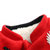 冬款加绒婴儿哈衣斜边对扣中国风宝宝衣服祥鹤新年衣服 XD843(90 红)第4张高清大图