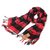 绒之尚语GM-023木天丝围巾（红色）（两条装）第3张高清大图