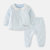 宝宝秋装套装女0-1岁婴儿衣服2018新款纯棉满月小女孩加厚两件套(90cm 绿色)第3张高清大图