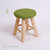 优涵  时尚现代简约布艺凳子家用板凳实木创意沙发凳成人小圆凳椅子矮凳(果绿色)第2张高清大图