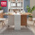 A家 家具 餐桌 折叠可伸缩实木脚餐桌椅组合 彩色北欧客厅家具(餐桌 默认)第2张高清大图