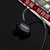手机耳机入耳式金属耳塞线控男女通用运动挂耳式重低音(黑色)第4张高清大图