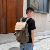 双肩包男士青年学生书包旅行包大容量休闲电脑包韩版潮流背包(灰色 29*17*44cm)