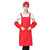 时尚防水围裙厨房服务员做饭工作服女男涤纶围腰H肩带十色可选(红色 1条围裙)第4张高清大图