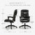 伯力斯 电脑椅 办公椅子家用 黑色眼镜蛇系列可躺椅子MD-0028第4张高清大图