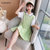 CaldiceKris（中国CK）学院风绿POLO衫收腰连衣裙CK-FS3607(绿色 150)第3张高清大图