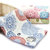 三利 纱布棉竹纤维AB版面巾 34×76cm 波西米亚风格洗脸面巾(粉紫天蓝)第4张高清大图