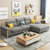 古宜 G232布艺沙发 北欧风格客厅整装家具现代简约组合日式沙发可拆洗(定制颜色)第2张高清大图
