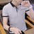 男短袖t恤潮流2018韩版纯棉v领青少年夏季男士修身青年个性印花潮10(499 均码)第4张高清大图