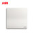 ABB开关插座面板轩致白色二三极五孔AF205插座面板套餐合集(一位双控)第2张高清大图