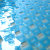 正瑞 简约菱形 pvc按摩浴室浴缸防滑垫 塑料透明垫 46*77cm(蓝色)第4张高清大图