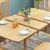恒兴达 日式纯实木餐桌椅组合北欧全实木橡胶木长桌小户型4人桌餐厅家具(拉伸餐桌-1.2米胡桃色 一桌六椅)第2张高清大图